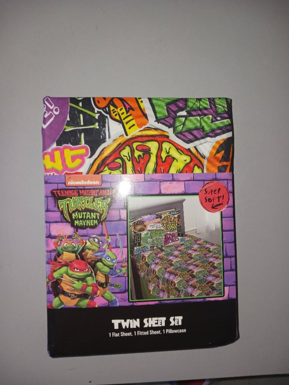 Teenage Mutant Ninja Turtles: Mutant Mayhem Twin Sheet Set - NWT